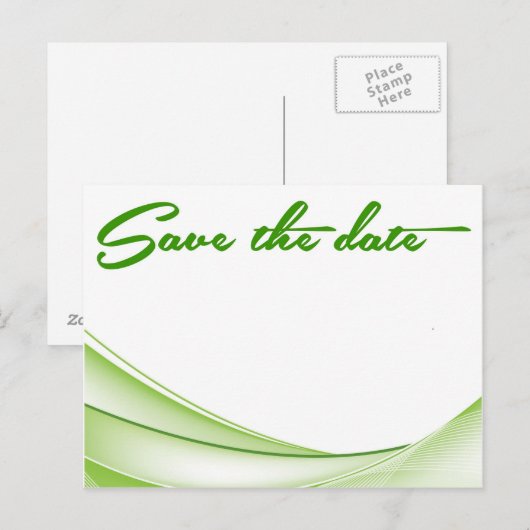 Sparen de Kaart van de Uitnodiging van de Datum (Voorkant / Achterkant)