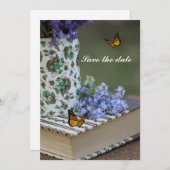 Sparen de Kaart van de Uitnodiging van de Datum (Voorkant / Achterkant)