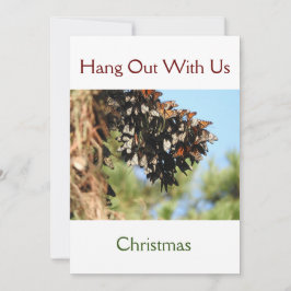 Sparen de Kaart van de Uitnodiging van de Kerst Bu