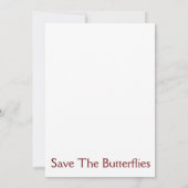 Sparen de Kaart van de Uitnodiging van de Kerst Bu (Achterkant)