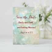 Sparen de Kaart van de Vlakke Floral Abstracte Lt. (Staand voorkant)