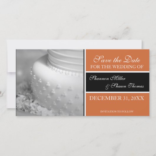 Sparen de Kaarten van de Foto van de Aankondiging (Voorkant)