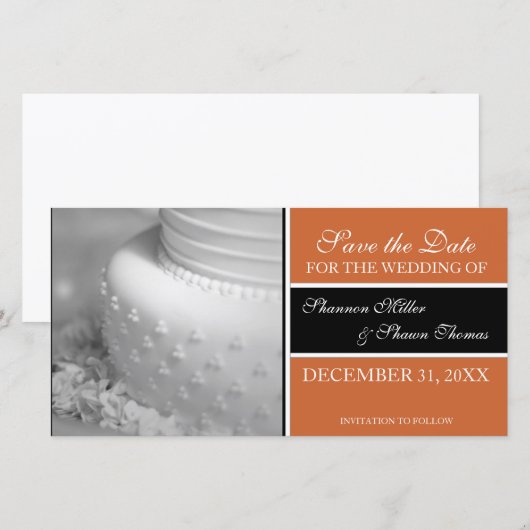 Sparen de Kaarten van de Foto van de Aankondiging (Voorkant / Achterkant)