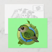 Sparen de Kakapo Briefkaart (Voorkant / Achterkant)