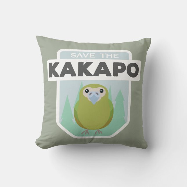Sparen de kakapo huis werpt kussen (Voorkant)