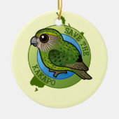 Sparen de Kakapo Keramisch Ornament (Voorkant)