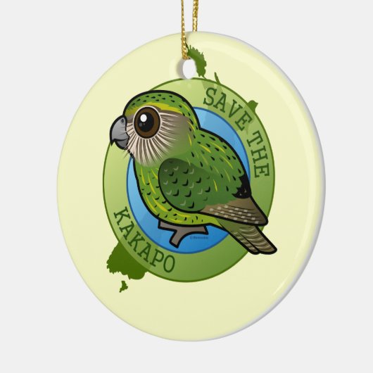 Sparen de Kakapo Keramisch Ornament (Links)