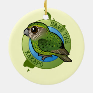 Sparen de Kakapo Keramisch Ornament