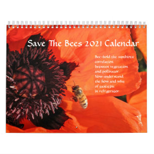 Sparen de Kalender van Bees door poetfoto