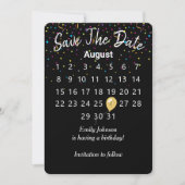 Sparen de Kalender van de Partij van de Dagen van  Kaart (Voorkant)