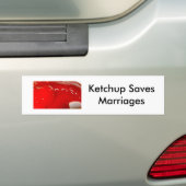 Sparen de Ketchup! Bumpersticker (Op auto)