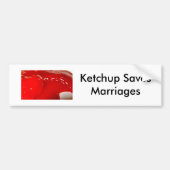 Sparen de Ketchup! Bumpersticker (Voorkant)