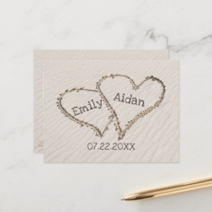 Sparen de Kiezen van de Datum met Namen Briefkaart