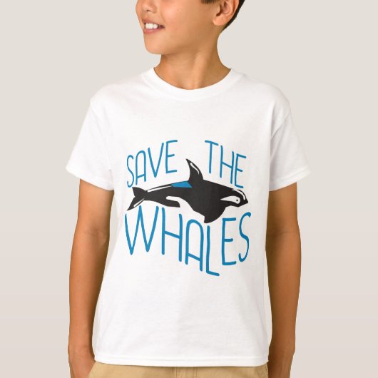 Sparen de Kinderen van de Walvissen T-shirt (Voorkant)