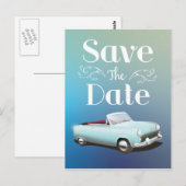 Sparen de Klassieke Kar van de Datum Briefkaart (Voorkant / Achterkant)