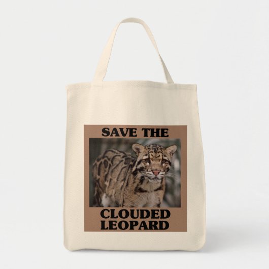Sparen de Klouded Luipaard Tote Bag (Voorkant)