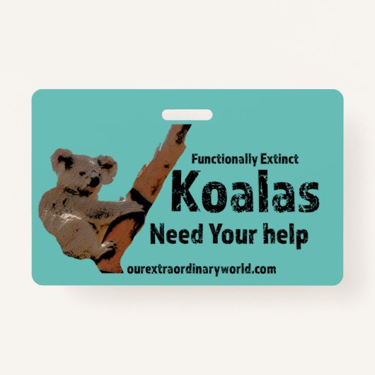 Sparen de Koalas Badge (Voorkant)