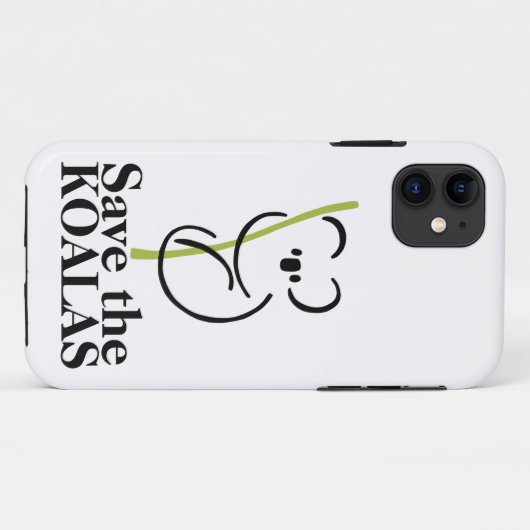 Sparen de Koalas iPhone kwestie Case-Mate iPhone Case (Achterkant (horizontaal))