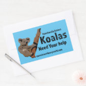 Sparen de Koalas Rechthoekige Sticker (Envelop)
