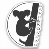 Sparen de Koalas Sticker (Voorkant)