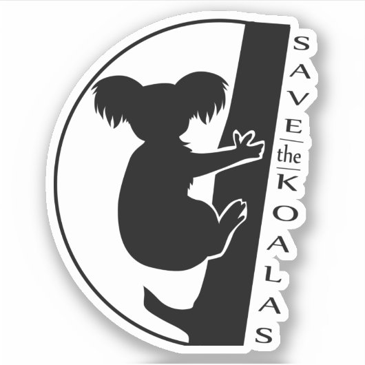 Sparen de Koalas Sticker (Voorkant)