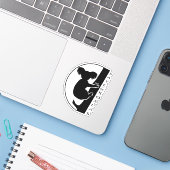 Sparen de Koalas Sticker (Laptop met iPhone)