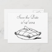 Sparen de Kunst van de Schilder van de Datum Cinde Aankondigingskaart (Voorkant / Achterkant)