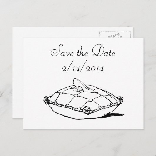 Sparen de Kunst van de Schilder van de Datum Cinde Aankondigingskaart (Voorkant / Achterkant)