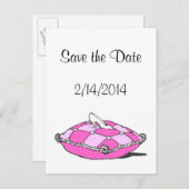 Sparen de Kunst van de Schilder van de Datum Cinde Aankondigingskaart (Voorkant / Achterkant)