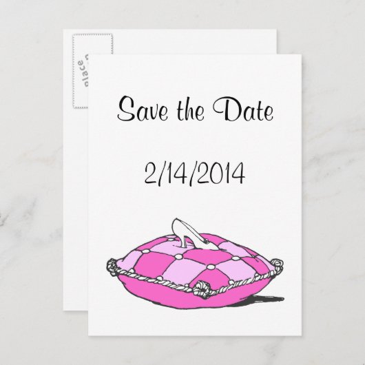 Sparen de Kunst van de Schilder van de Datum Cinde Aankondigingskaart (Voorkant / Achterkant)