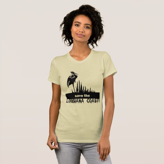 Sparen de kust van Louisiana T-shirt (Voorkant volledig)