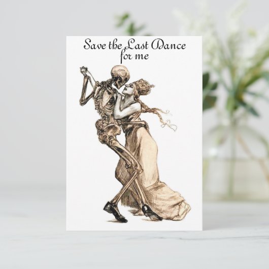 Sparen de Laatste Dans voor me uitnodiging (Staand voorkant)