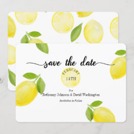 Sparen de Lemons van de Waterverf van de Kaart van