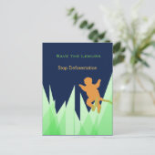 Sparen de Lemurs Briefkaart (Staand voorkant)