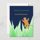 Sparen de Lemurs Briefkaart (Voorkant / Achterkant)