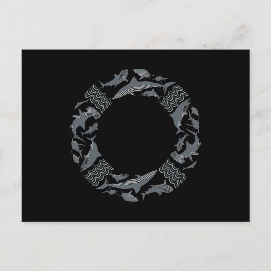 Sparen de Leveraar van de Haaien Briefkaart (Voorkant)