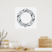 Sparen de Leveraar van de Haaien Poster (Keuken)