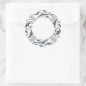 Sparen de Leveraar van de Haaien Ronde Sticker (Tas)