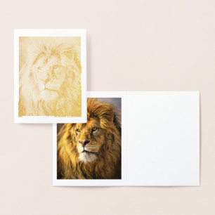 Sparen de Lion Gold Foil Nota Kaart