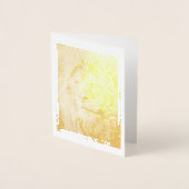 Sparen de Lion Gold Foil Nota Kaart (Voorkant)