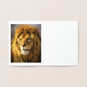 Sparen de Lion Gold Foil Nota Kaart (Binnen)