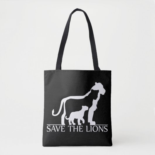 Sparen de Lionen (Wit) Tote Bag (Voorkant)