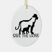Sparen de Lions Keramisch Ornament (Rechts)