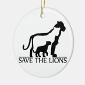 Sparen de Lions Keramisch Ornament (Links)