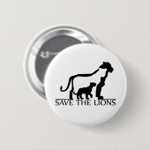 Sparen de Lions Ronde Button 5,7 Cm (Voorkant /achterkant)