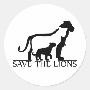 Sparen de Lions Ronde Sticker