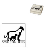 Sparen de Lions Rubberstempel (Gestempeld)