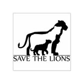 Sparen de Lions Rubberstempel (Afrduk)