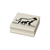 Sparen de Lions Rubberstempel (Stempel)