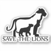 Sparen de Lions Sticker (Voorkant)